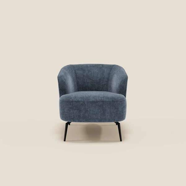 Renoa Poltroncina dall'eleganza moderna in tessuto smacchiabile T24 bl