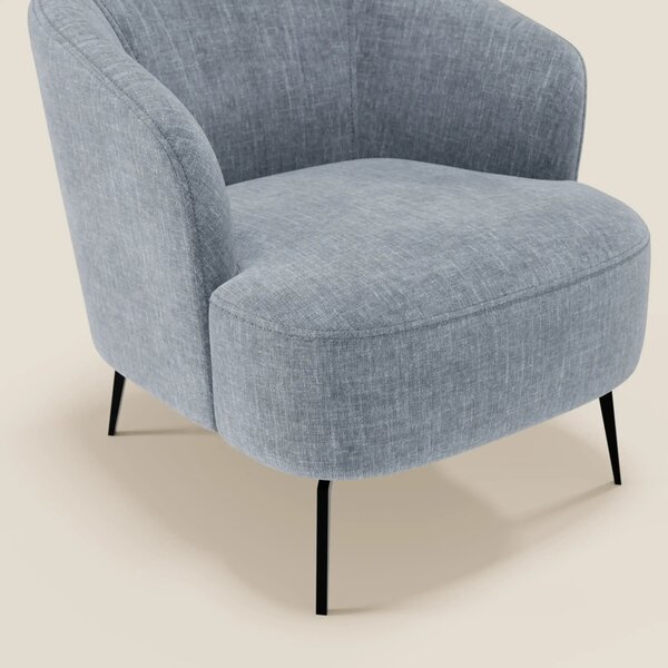 Renoa Poltroncina dall'eleganza moderna in tessuto smacchiabile T24 ca