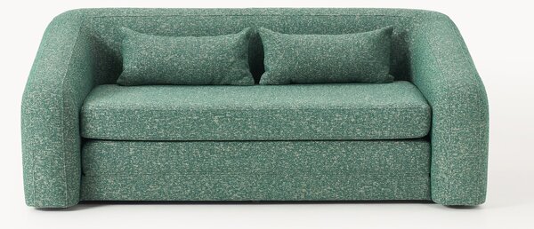 Divano letto 2 posti in bouclé Eliot