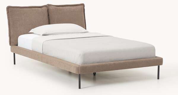 Letto imbottito in teddy bouclé Amelia