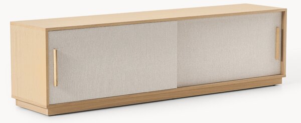 Mobile TV in legno con frontale imbottito Wisp