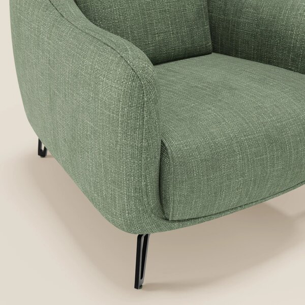 Avela Poltroncina dal comfort senza tempo in morbido tessuto impermeab