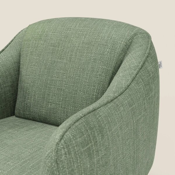 Avela Poltroncina dal comfort senza tempo in morbido tessuto impermeab