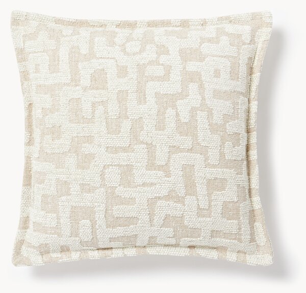 Cuscino in viscosa con motivo jacquard Contia