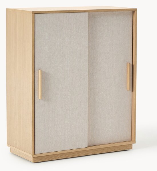 Credenza alta in legno con frontale imbottito Wisp