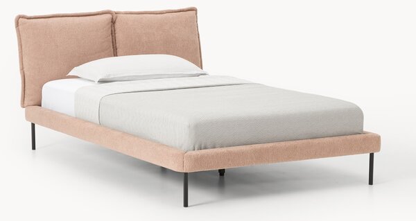 Letto imbottito in teddy bouclé Amelia