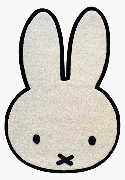 Tappeto per bambini fatto a mano con forma di coniglio Miffy