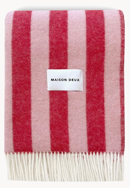 Coperta in lana a righe Candy Wrap