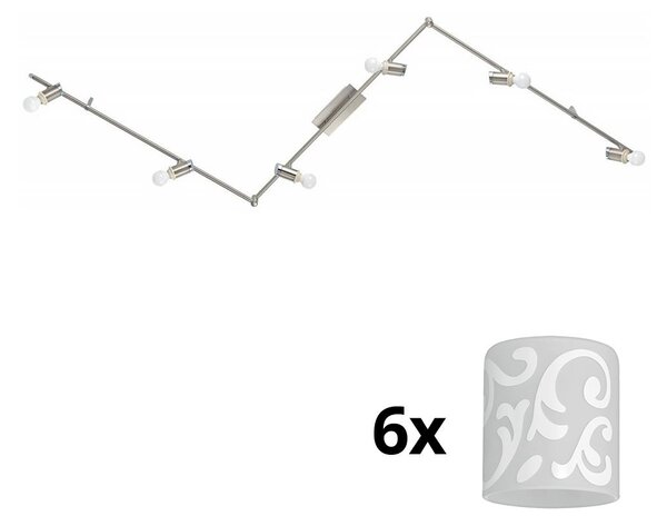 Eglo - Faretto LED MY CHOICE 6xE14/4W/230V cromo/bianco