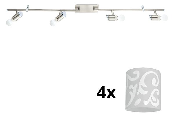 Eglo - Faretto LED MY CHOICE 4xE14/4W/230V cromo/bianco