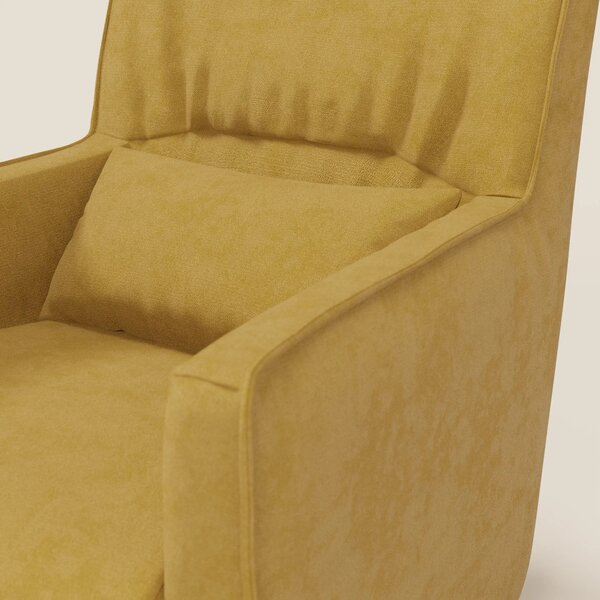 Tulla Poltrona girevole in tessuto impermeabile T02 giallo