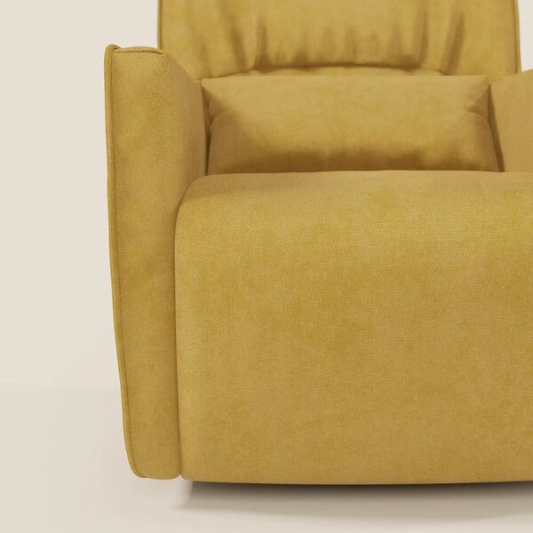 Tulla Poltrona girevole in tessuto impermeabile T02 giallo