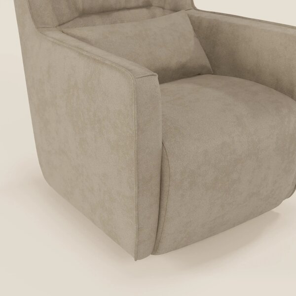 Tulla Poltrona girevole in tessuto impermeabile T02 beige