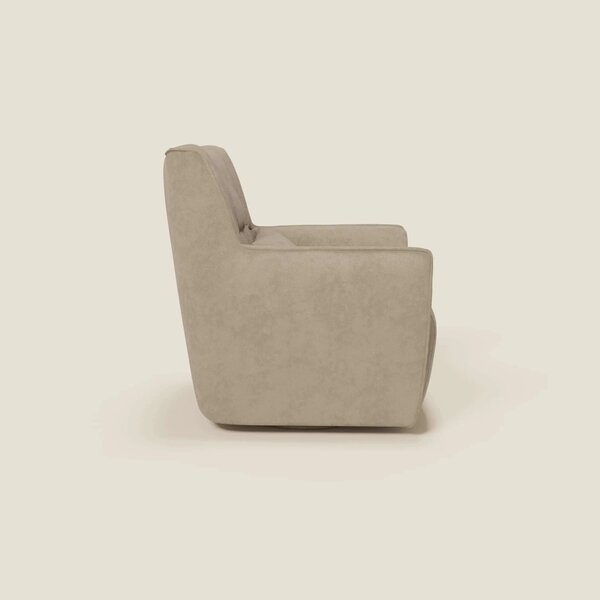 Tulla Poltrona girevole in tessuto impermeabile T02 beige