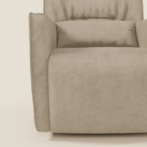 Tulla Poltrona girevole in tessuto impermeabile T02 beige