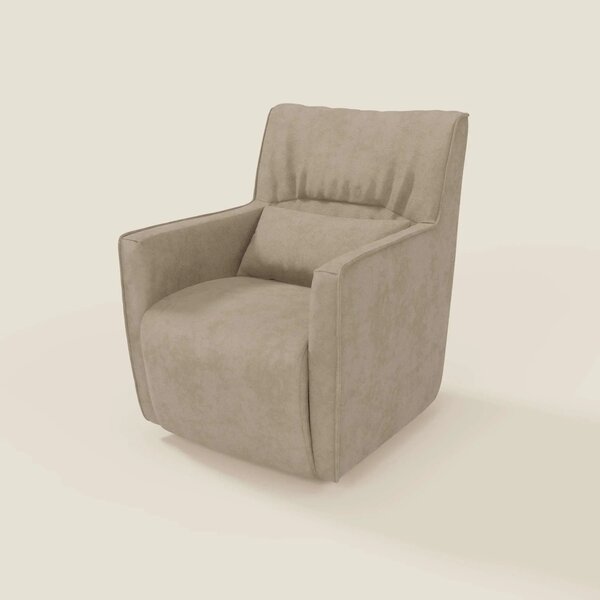 Tulla Poltrona girevole in tessuto impermeabile T02 beige