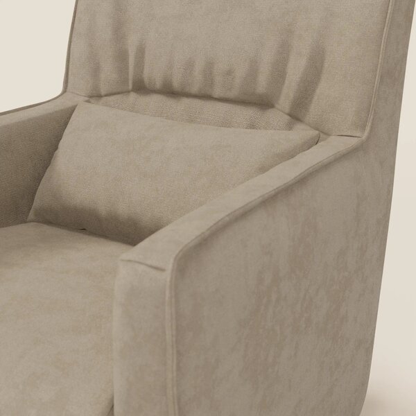 Tulla Poltrona girevole in tessuto impermeabile T02 beige