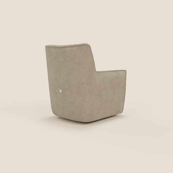 Tulla Poltrona girevole in tessuto impermeabile T02 beige