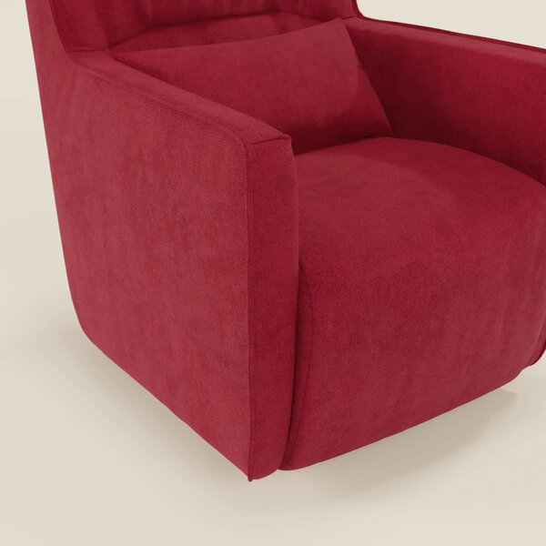 Tulla Poltrona girevole in tessuto impermeabile T02 rosso