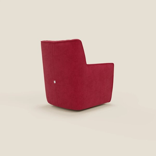 Tulla Poltrona girevole in tessuto impermeabile T02 rosso