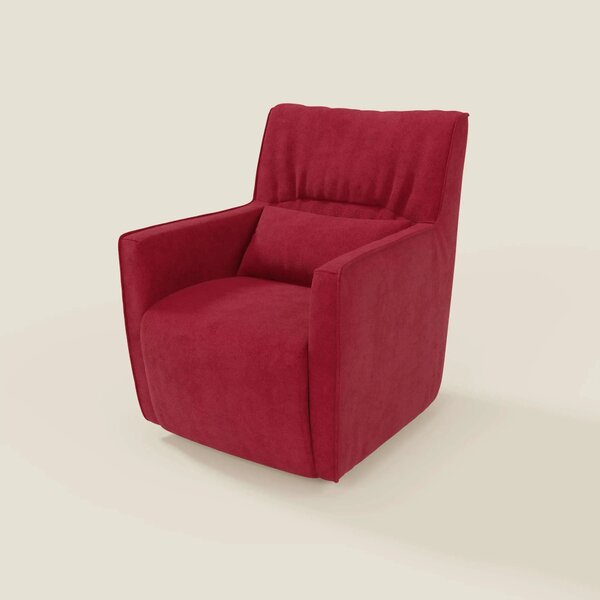 Tulla Poltrona girevole in tessuto impermeabile T02 rosso