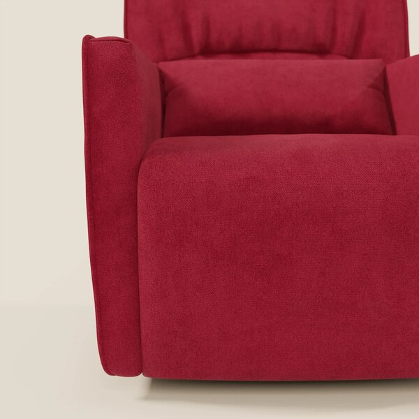 Tulla Poltrona girevole in tessuto impermeabile T02 rosso