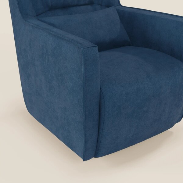 Tulla Poltrona girevole in tessuto impermeabile T02 blu