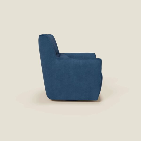 Tulla Poltrona girevole in tessuto impermeabile T02 blu