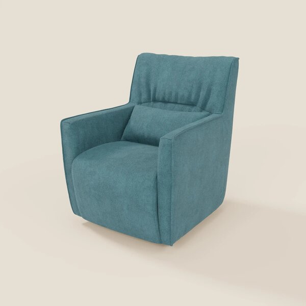 Tulla Poltrona girevole in tessuto impermeabile T02 azzurro