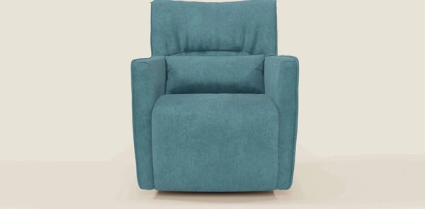 Tulla Poltrona girevole in tessuto impermeabile T02 azzurro