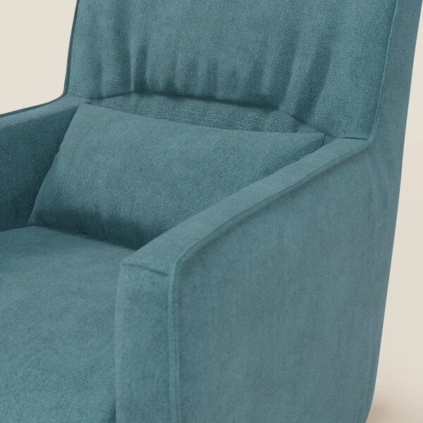 Tulla Poltrona girevole in tessuto impermeabile T02 azzurro