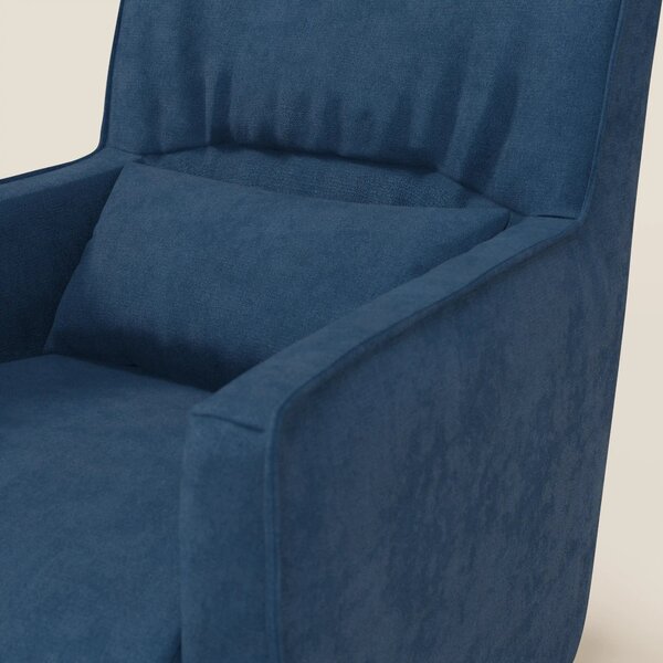 Tulla Poltrona girevole in tessuto impermeabile T02 blu