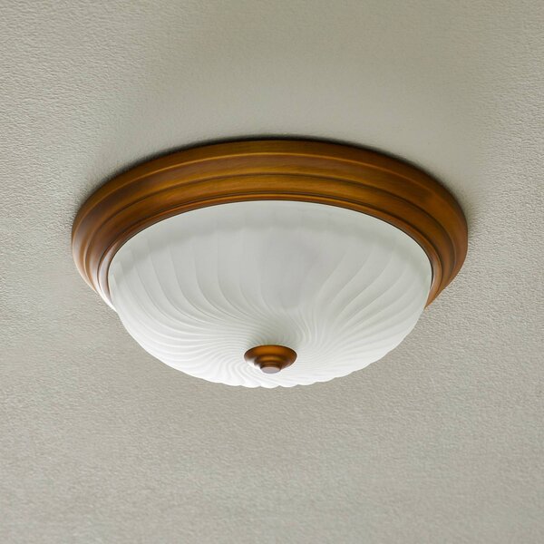Steinhauer Plafoniera soffitto CALLA, dimmerabile, Bronzo / Ottone antico, Soggiorno / Sala da pranzo, Metallo, Antico, Plafoniera
