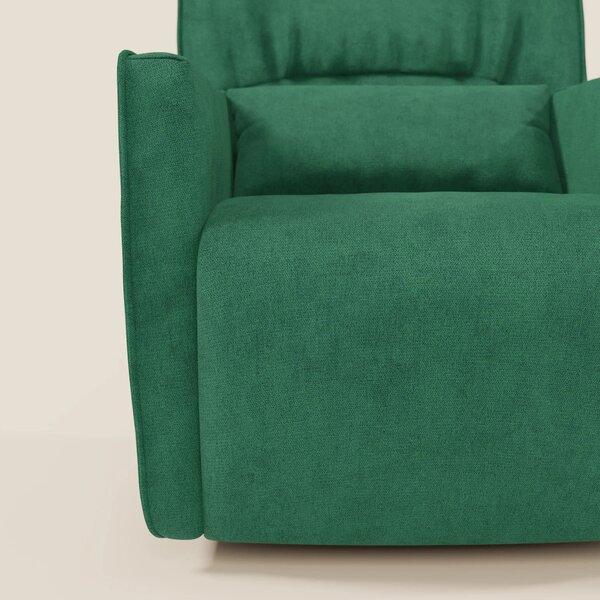 Tulla Poltrona girevole in tessuto impermeabile T02 verde