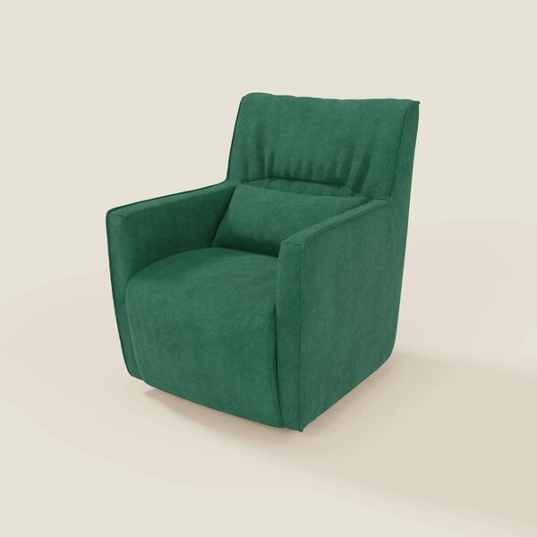 Tulla Poltrona girevole in tessuto impermeabile T02 verde