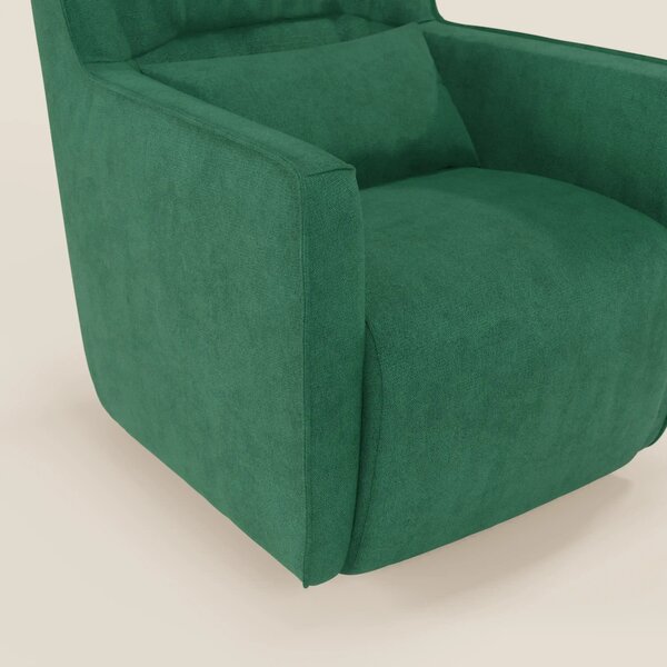 Tulla Poltrona girevole in tessuto impermeabile T02 verde