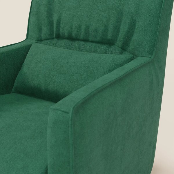 Tulla Poltrona girevole in tessuto impermeabile T02 verde