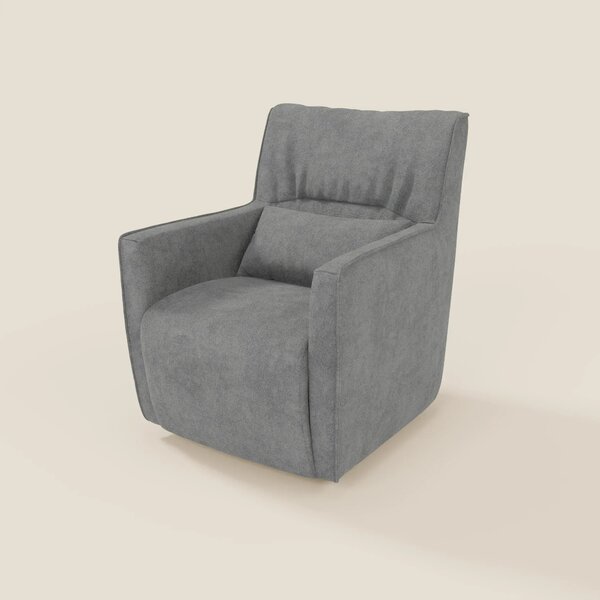 Tulla Poltrona girevole in tessuto impermeabile T02 grigio