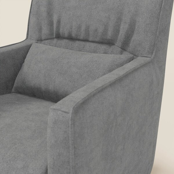 Tulla Poltrona girevole in tessuto impermeabile T02 grigio