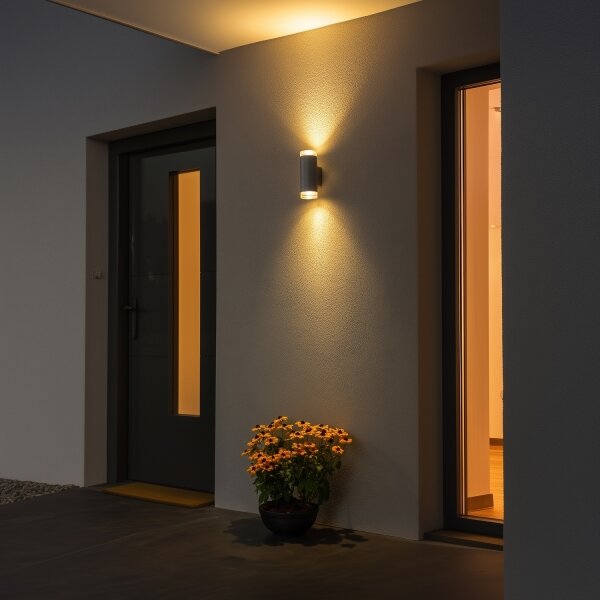Brilagi - Applique da esterno MATERA 2xGU10/30W/230V grigio IP54