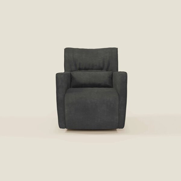 Tulla Poltrona girevole in tessuto impermeabile T02 nero
