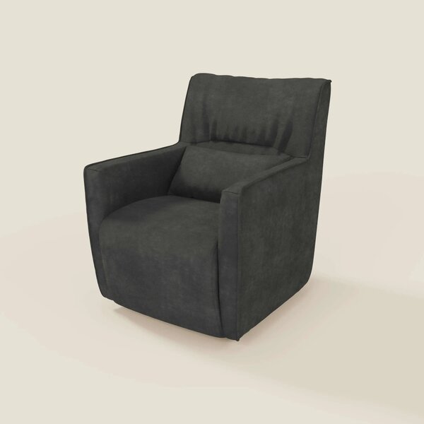 Tulla Poltrona girevole in tessuto impermeabile T02 nero