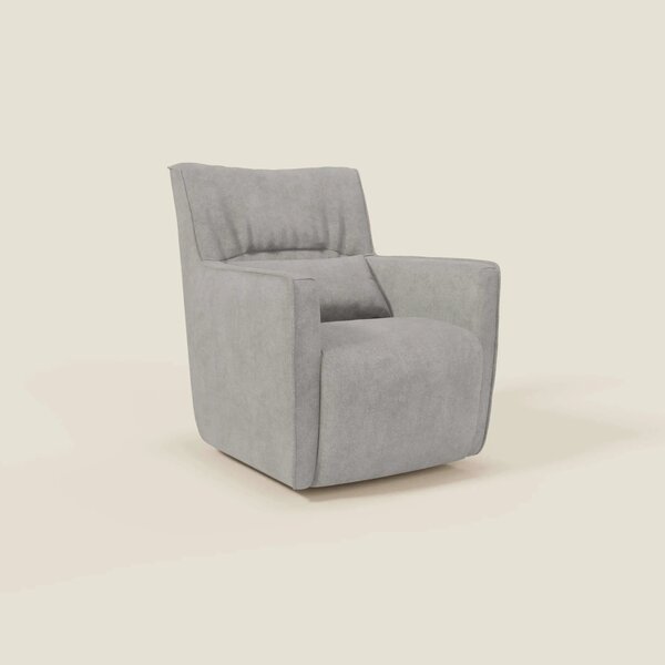 Tulla Poltrona girevole in tessuto impermeabile T02 grigio chiaro