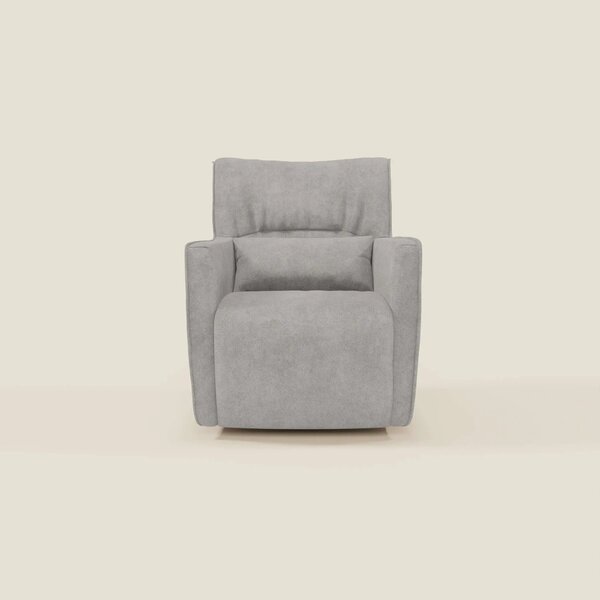 Tulla Poltrona girevole in tessuto impermeabile T02 grigio chiaro