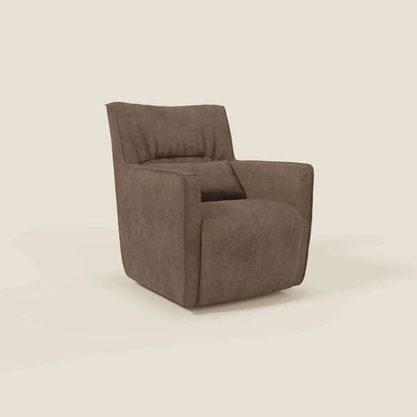 Tulla Poltrona girevole in tessuto impermeabile T02 marrone