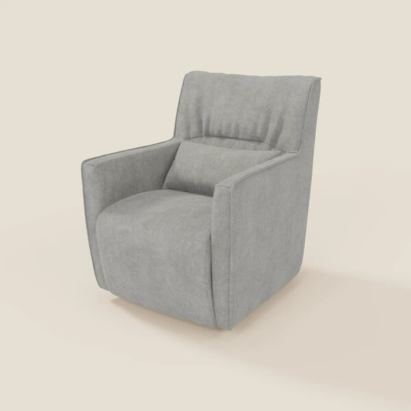Tulla Poltrona girevole in tessuto impermeabile T02 grigio chiaro