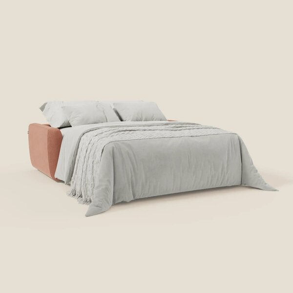 Leonida divano letto sfoderabile e materasso H18 cm - vano portaguanci