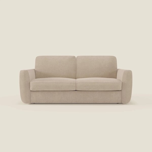 Leonida divano letto sfoderabile e materasso H18 cm - vano portaguanci