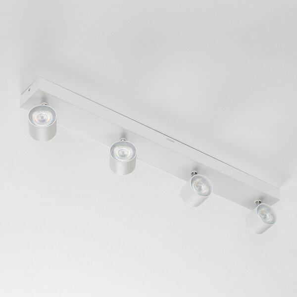 Philips Quadruplo spot LED Star, warmglow, bianco STAR, dimmerabile, Bianco / Opale, Soggiorno / Sala da pranzo, Metallo, Moderno