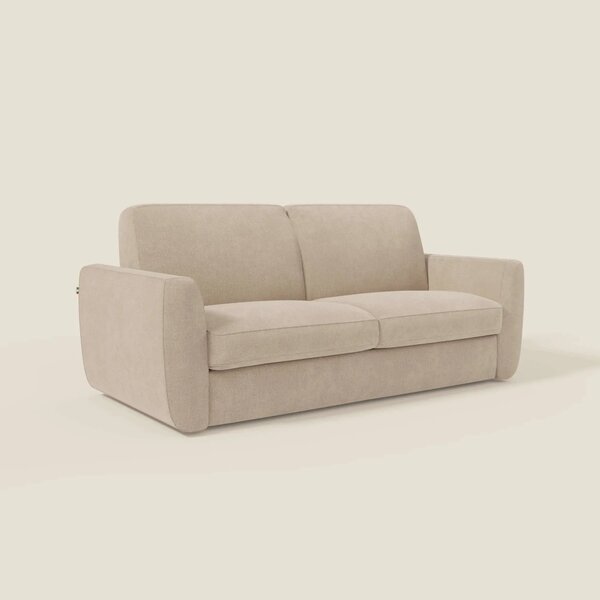 Leonida divano letto sfoderabile e materasso H18 cm - vano portaguanci